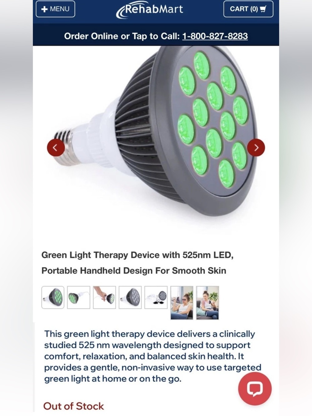 Pigmentation Dark Spots Green Light Therapy Device with 525nm LED Handheld  Hoog